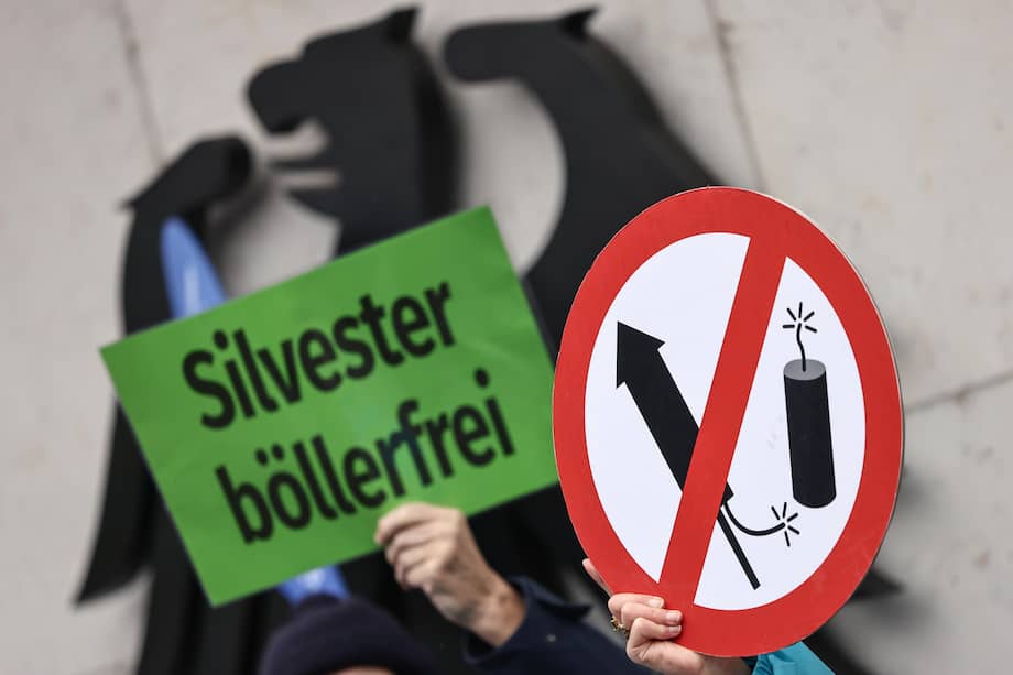 Activistas piden la prohibición del uso de fuegos artificiales por parte de ciudadanos en Alemania.