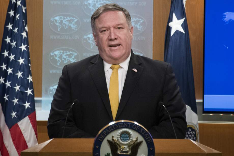 El secretario de Estado, Mike Pompeo, advirtió que la decisión de la CIJ contra las sanciones de Estados Unidos a Irán "es una derrota" para Teherán. / AFP