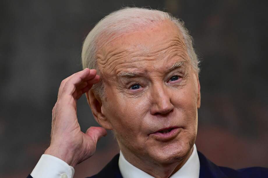 El presidente estadounidense, Joe Biden, habla después de firmar el proyecto de ley de ayuda exterior en la Casa Blanca en Washington, DC, el 24 de abril de 2024.