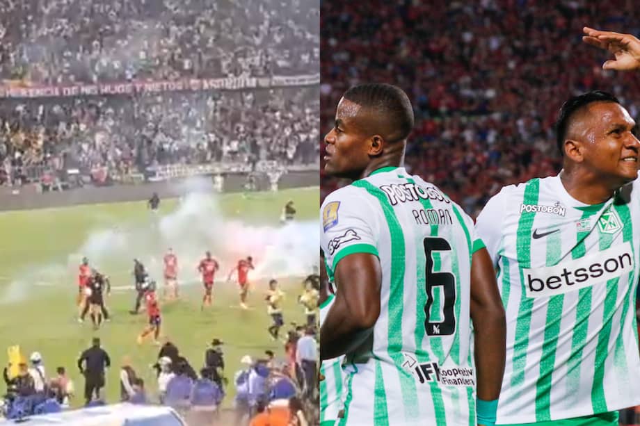 Al finalizar el partido, en las tribunas hubo desmanes que no permitieron la celebración.