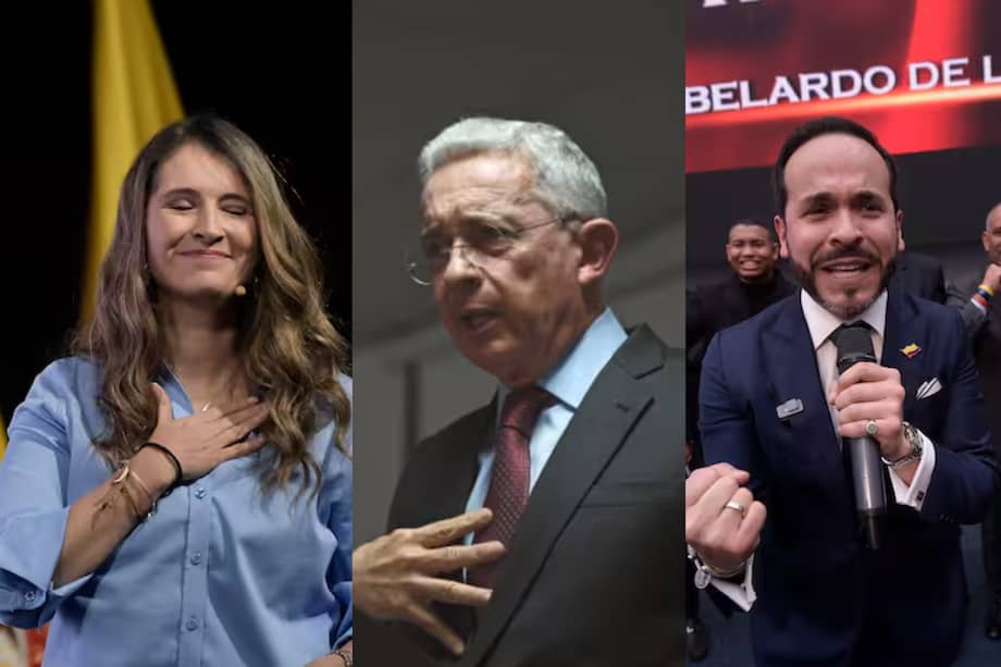 Paloma Valencia, Álvaro Uribe y Abelardo de la Espriella.