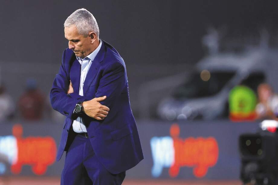 Siete partidos sin marcar gol completó la selección de Colombia, dirigida por Reinaldo Rueda. Está con muy pocas posibilidades de ir a Catar. / AFP