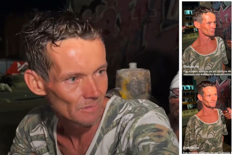 Modelo Andrés Giraldo, en indigencia, revela que tiene un hijo: “que me perdone”