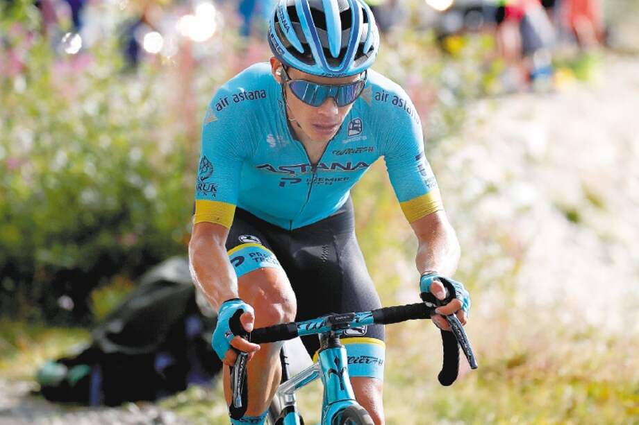 El colombiano Miguel Ángel López, corredor colombiano del Astana