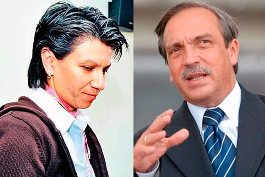 Claudia López y Luis Alfredo Ramos, en medio de un agudo debate.