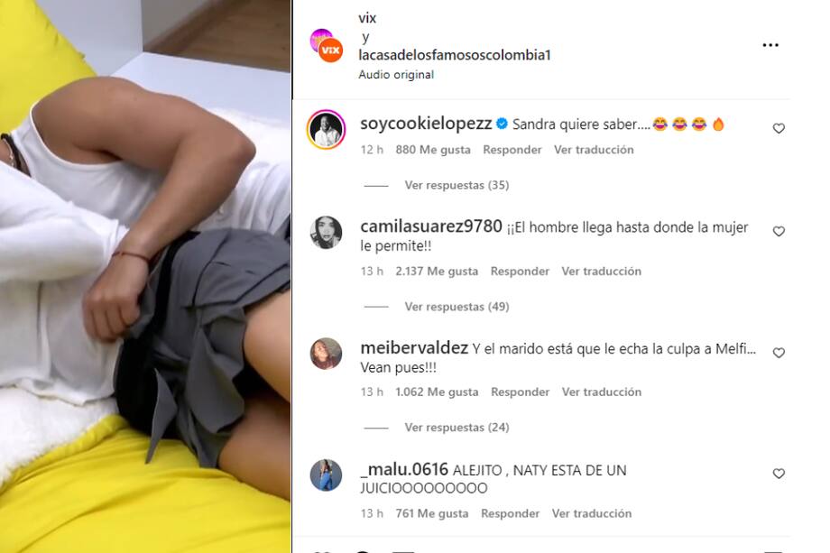 Otras reacciones el romance entre Nataly Umaña y Miguel Melfi.