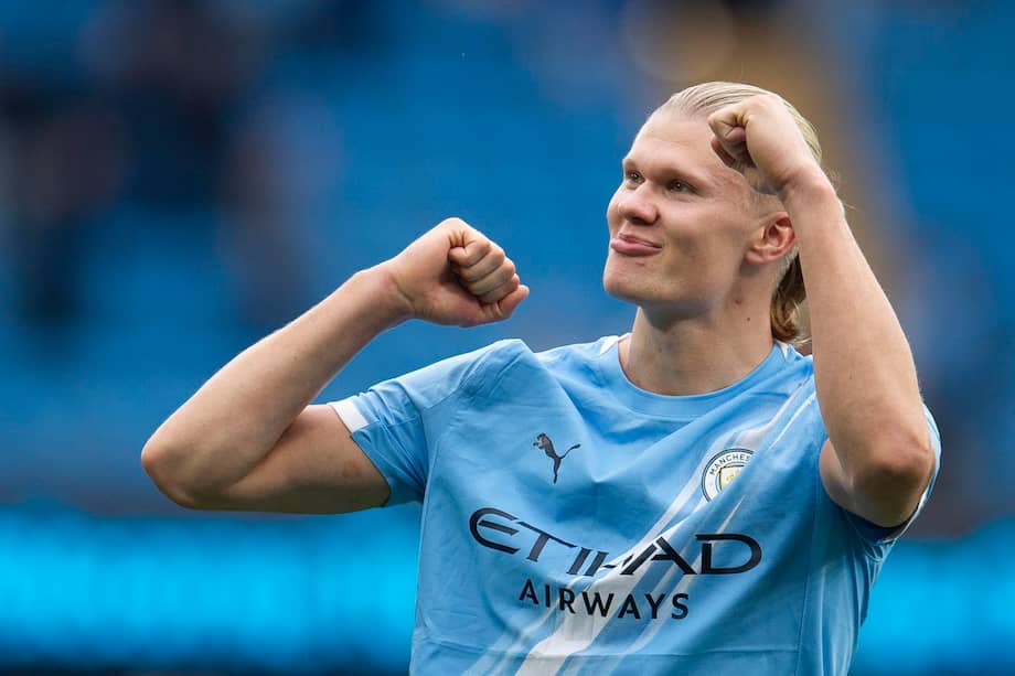 Erling Haaland, delantero de Manchester City.