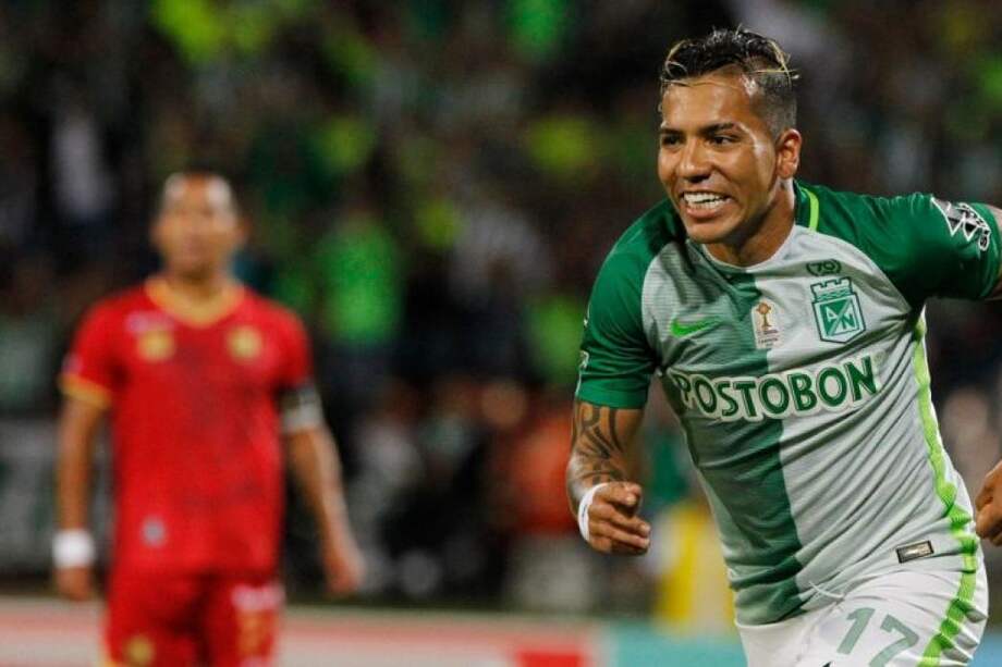 Dayro Moreno, goleador de Atlético Nacional. / Luis Benavides