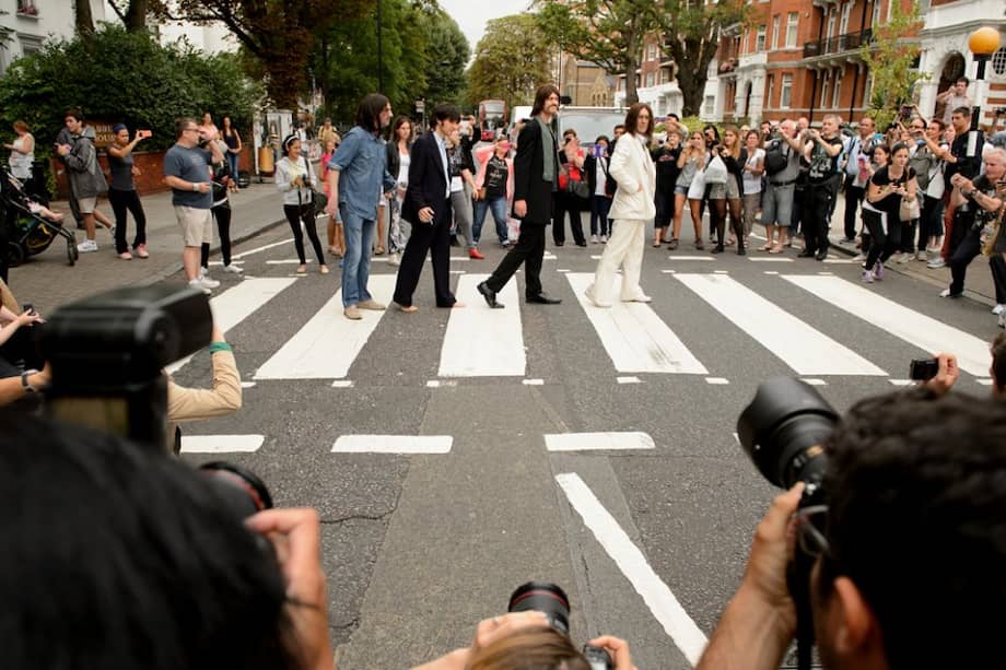 Londres celebra el 45 aniversario de la foto de The Beatles en Abbey Road. .