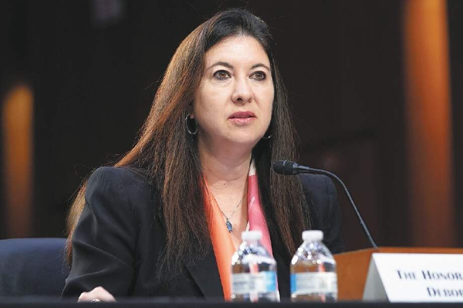 Adriana Kugler durante su audiencia de confirmación en el Senado de EE. UU. / AP