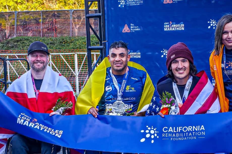 Francisco Sanclemente fue segundo en la Maratón de Los Ángeles tras una gran remontada