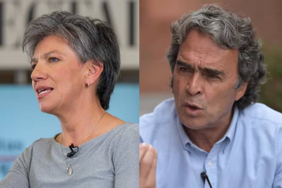 Candidatos Claudia López y Sergio Fajardo.