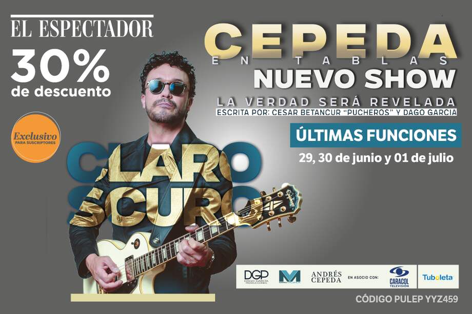 Últimas fechas para vivir la magia en vivo de Cepeda en Tablas Claroscuro ‘La Verdad Será Revelada’.