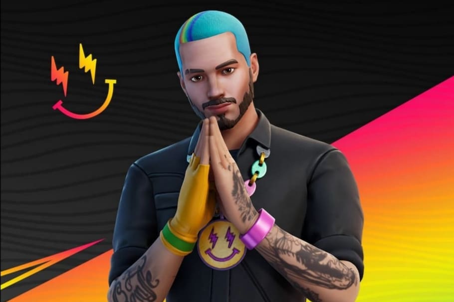 Este es el personaje de J Balvin en Fortnite