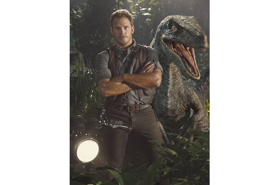 Chris Pratt, en una escena de la película “Jurassic World”. / Universal Pictures.
