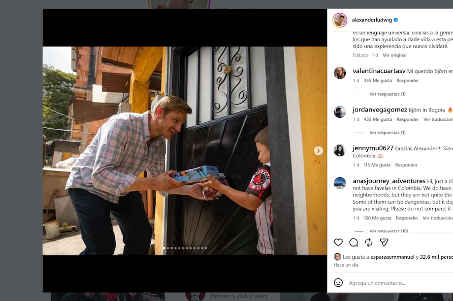 Alexander Ludwig, actor de Vikingos, estuvo de visita en Colombia. Estos fueron los motivos