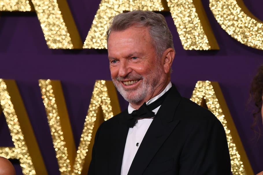 Brisbane (Australia), 07/02/2025.- Sam Neil poses for a photograph on the red carpet during the Australian Academy of Cinema and Television Arts (AACTA) Awards ceremony at Home of the Arts (HOTA), in Brisbane, Australia, 07 February 2025. (Cine) EFE/EPA/JONO SEARLE AUSTRALIA AND NEW ZEALAND OUT