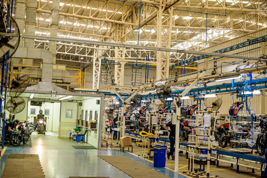 La planta de Auteco SAS en Cartagena fue construida hace siete años, tiene un área de 30.000 metros cuadrados