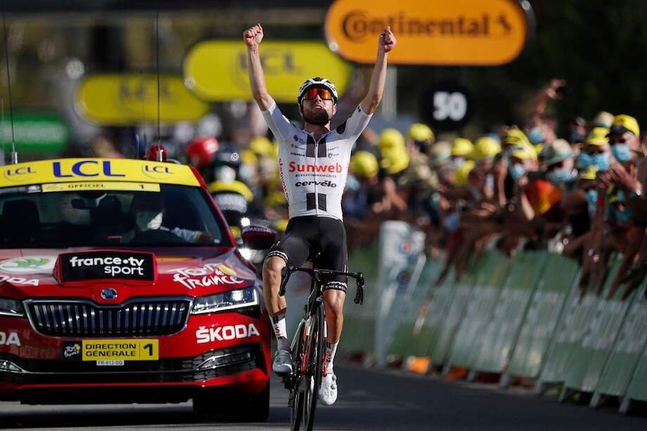 El suizo logró su primera victoria de etapa en una de las grandes vueltas del circuito de la UCI.