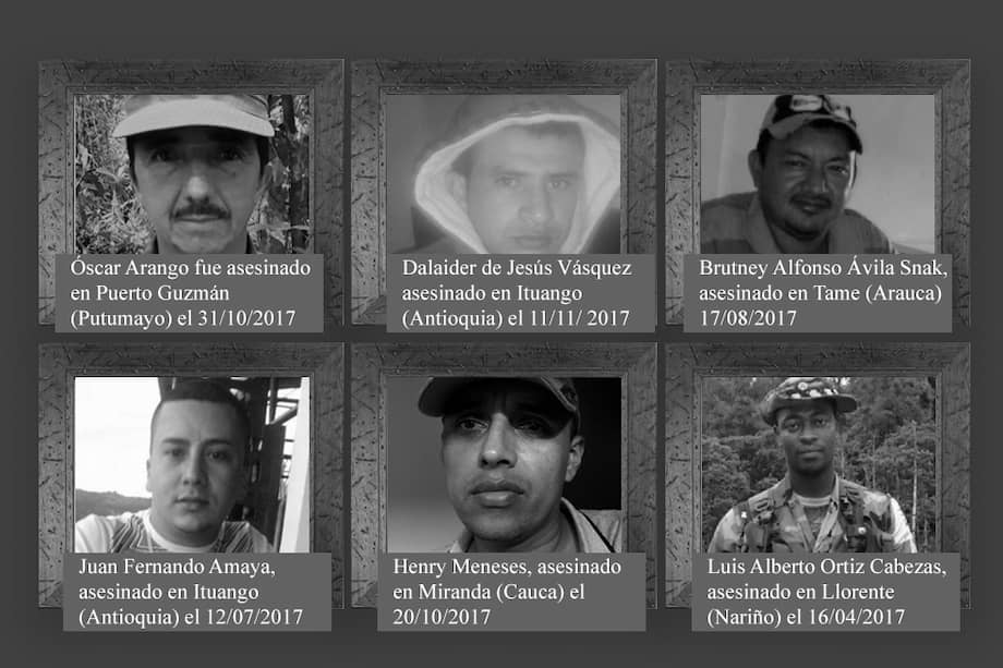 Desde el 26 de noviembre de 2016, cuando se firmó el acuerdo de paz, a la fecha han sido asesinados 32 excombatientes de las Farc y 13 familiares./Archivo particular.