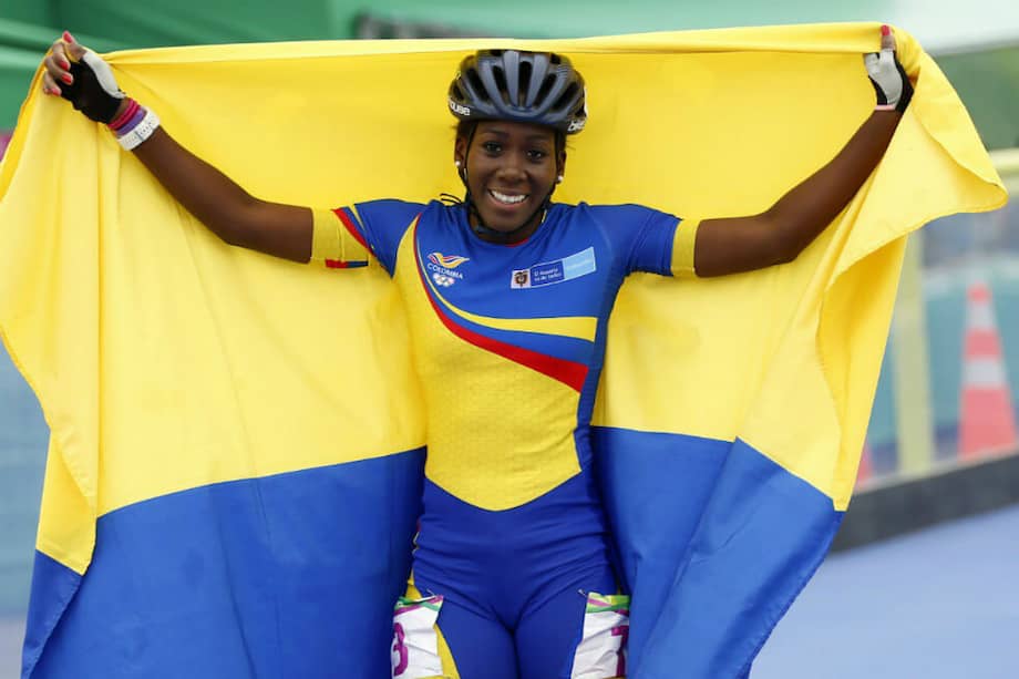 Johana Viveros, oro en los 10.000 metros de patinaje. / COC