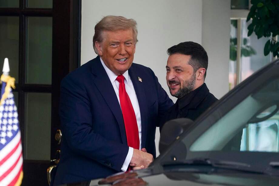 El presidente de Estados Unidos, Donald Trump, recibió a Volodímir Zelenski en la Casa Blanca.