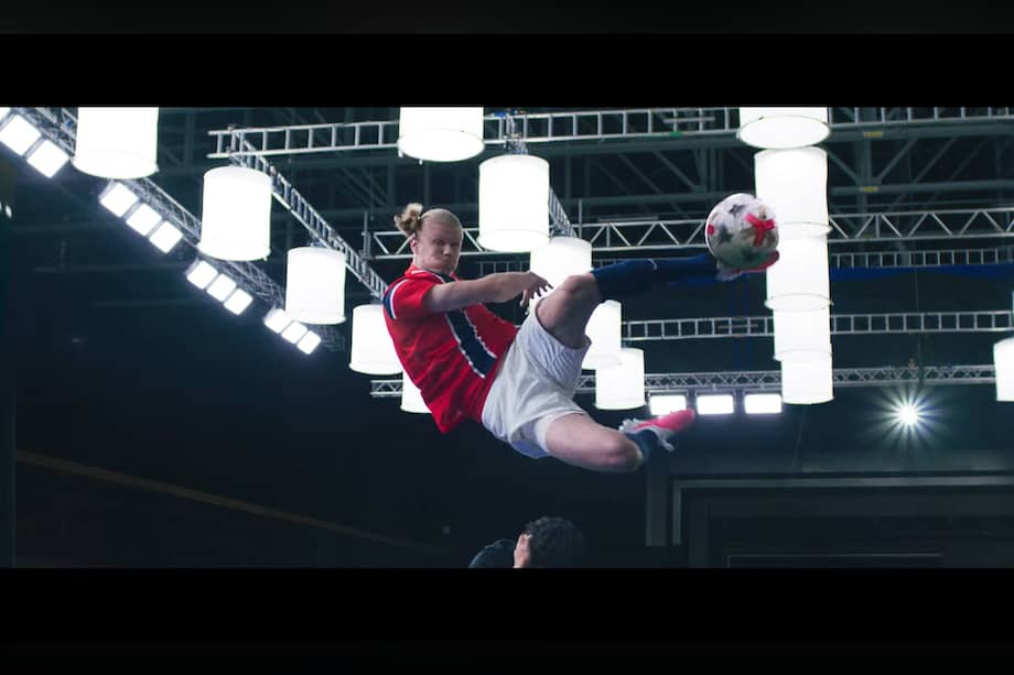 Erling Haaland en el anuncio de Nike previo a la Copa del Mundo 2026.