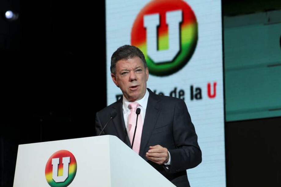 El presidente Santos fue uno de los fundadores del partido de la U. / Archivo