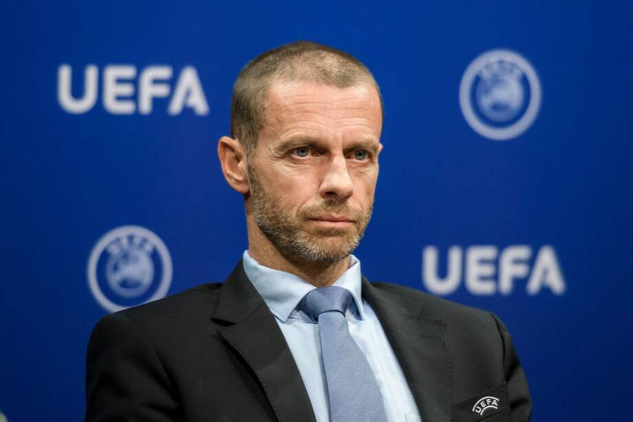 Aleksander Ceferin, presidente de la UEFA. / AFP