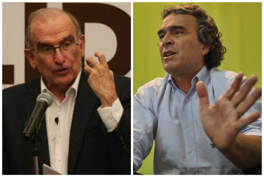Candidatos presidenciales Humberto de la Calle (Partido Liberal) y Sergio Fajardo (Compromiso Ciudadano). / Archivo