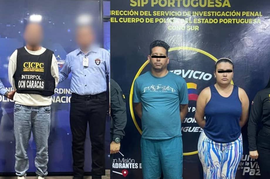 A la izquierda, Eduardo David Ramos quien habría operado a Yulixa. A la derecha, la dueña y administrador del centro de estética ilegal, María Fernanda Delgado y Édison José Torres