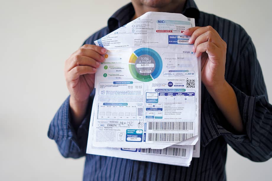 Factura de energía. Imagen de referencia.