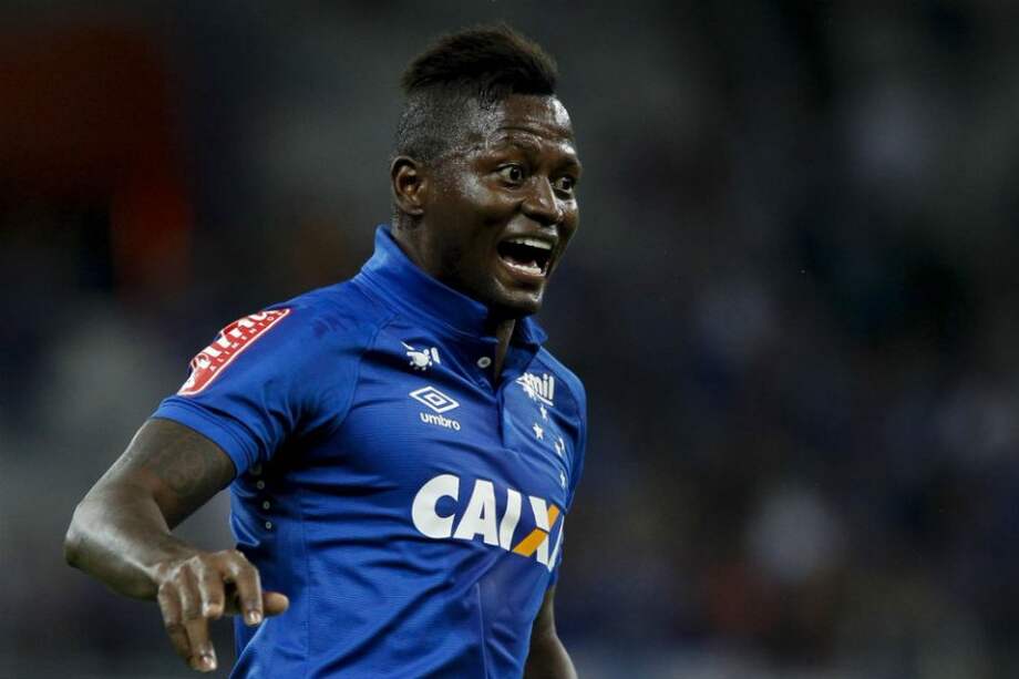 Duver Riascos, delantero de Cruzeiro. Foto: EFE
