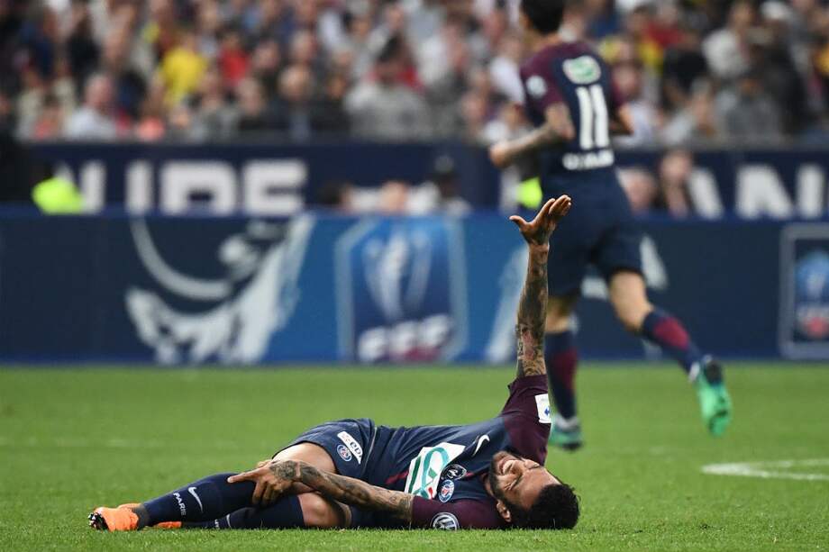 Dani Alves, lateral derecho de la selección de Brasil y del PSG. / AFP