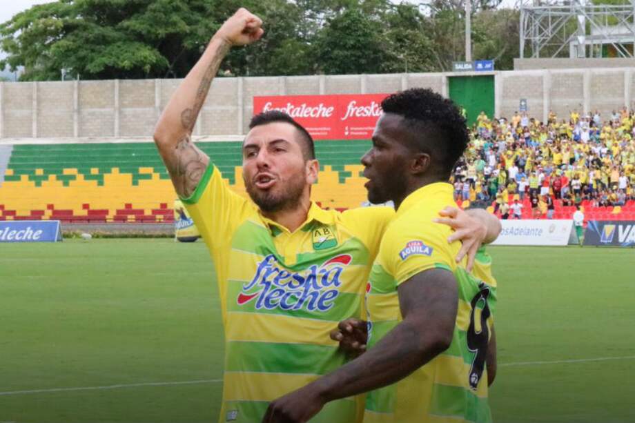 El equipo leopardo se salvó en el último minuto de irse para la segunda división del fútbol colombiano. / Atlético Bucaramanga
