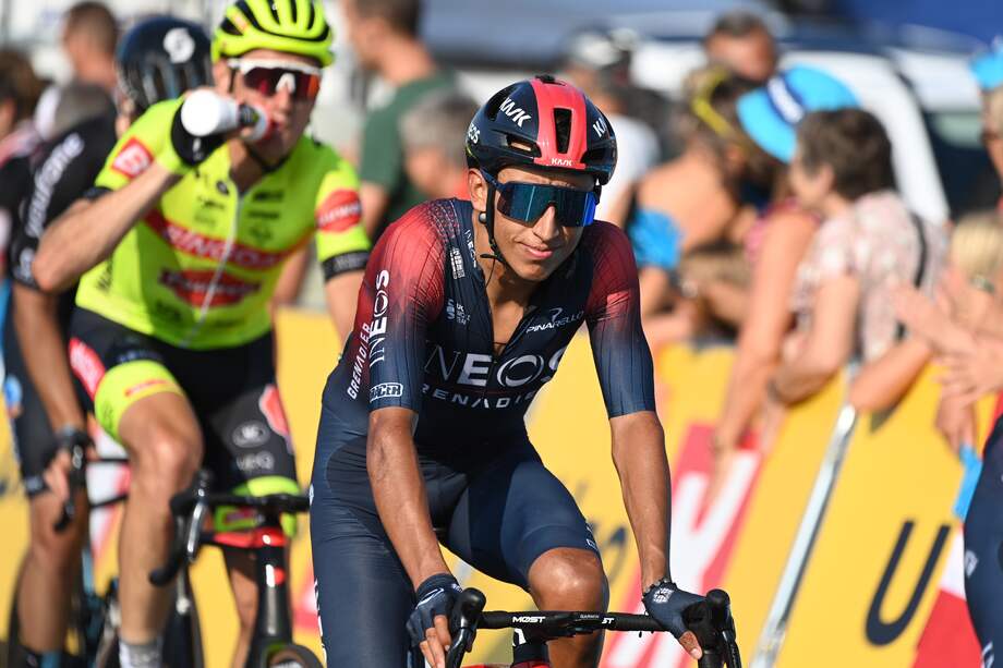 Egan Bernal en el Tour de Dinamarca.
