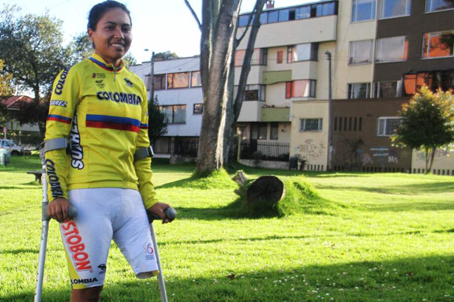 Daniela Munevar ciclista colombiana en los Juegos Paralímpicos. Foto: Federación Colombiana de Ciclismo
