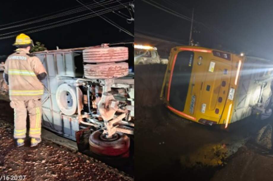 La noche del sábado 16 de noviembre un bus adscrito a la empresa CootransGirardot, se volcó en el km 68+500 de la vía Girardot-Bogotá. 15 de las 35 personas que iban a bordo resultaron lesionadas.