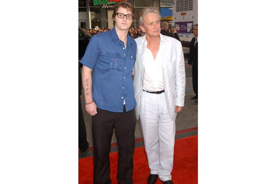 Cameron y Michael Douglas en 2009. / Bang Showbiz