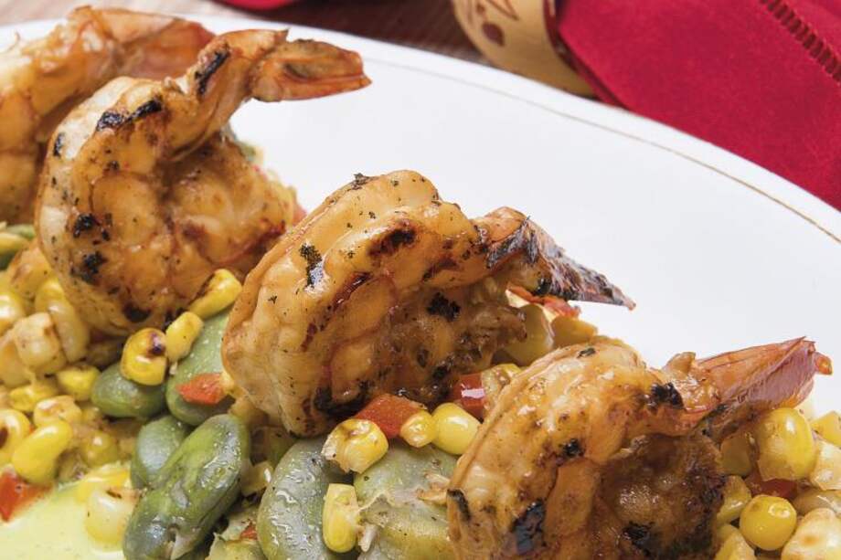 Ensalada de langostinos marinados