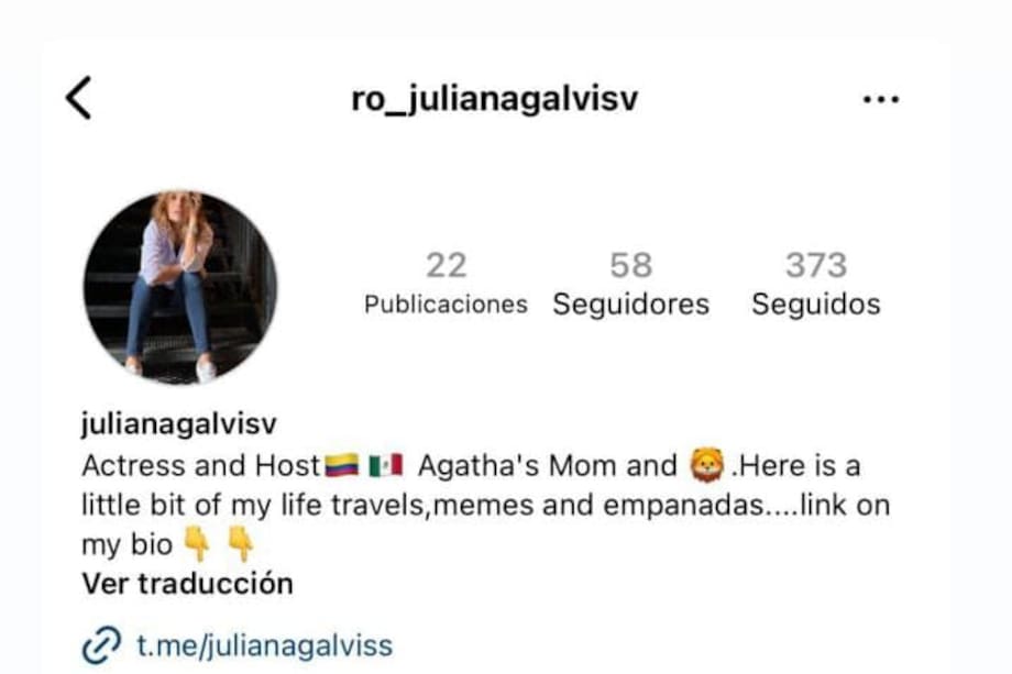 Juliana Galvis advierte a sus seguidores de perfil falso que le crearon