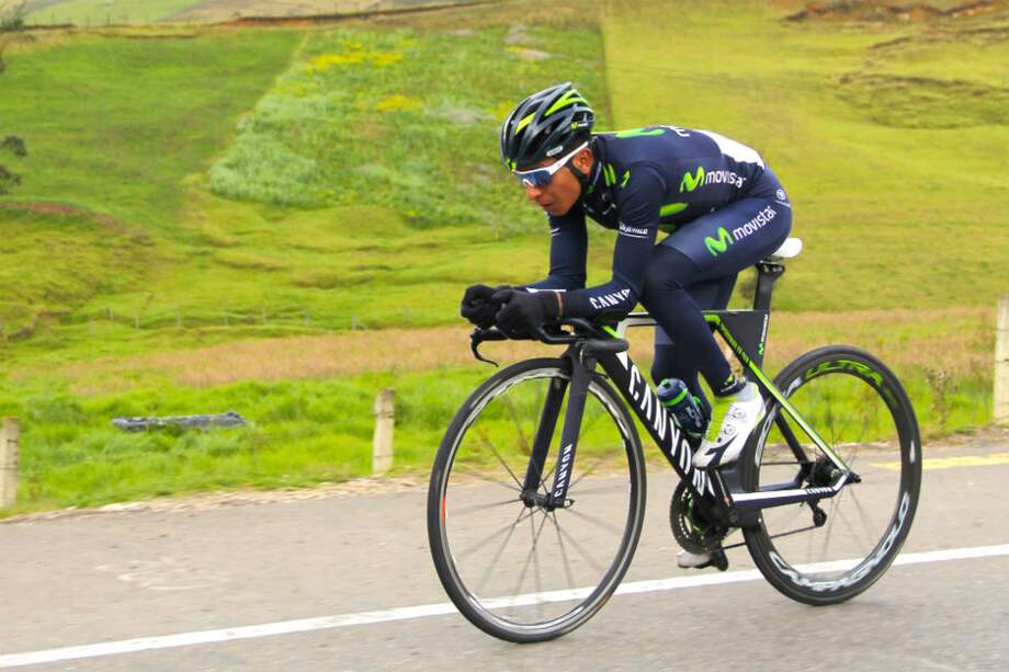 Nairo Quintana, ciclista del equipo Movistar. / Prensa Movistar