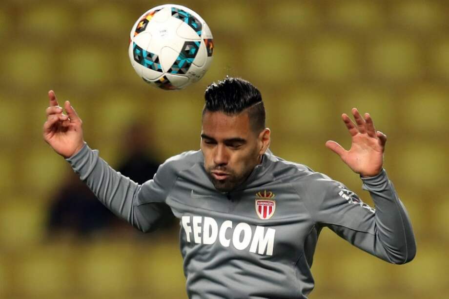 El colombiano Radamel Falcao García, delantero del AS Mónaco. / AFP