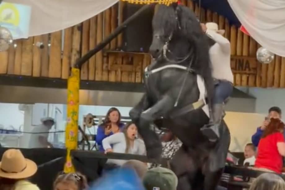 Un video que circula en redes sociales muestra a un caballo negro que durante un accidente en el restaurante Mi Margarita cae sobre las mesas de los comensales. Este video, en realidad, es de agosto. El restaurante, en medio de críticas, explicó que no hubo heridos y aseguró que jamás han maltratado a sus animales.