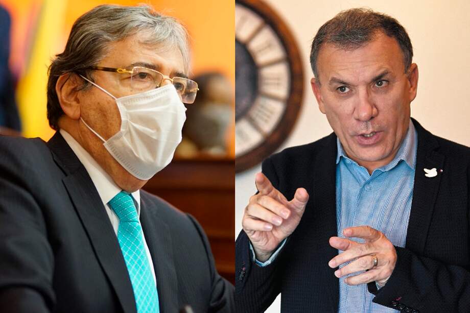 Carlos Holmes Trujillo, ministro de Defensa, y Roy Barreras, senador.