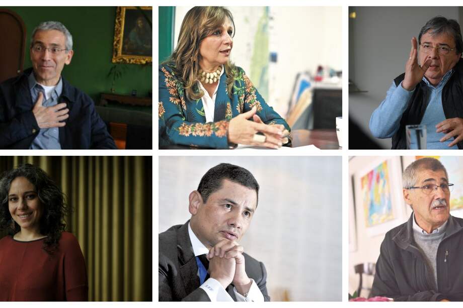 El presidente de la Comisión de la Verdad, Francisco de Roux; la candidata a la Vicepresidencia, Ángela María Robledo; Carlos Holmes Trujillo, miembro de la campaña de Iván Duque, participarán en este: "Diálogo de opuestos". / Archivo El Espectador