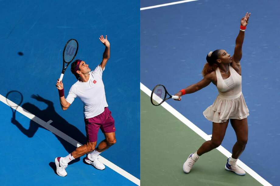 Roger Federer y Serena Williams, dos de los tenistas más importantes de la historia.