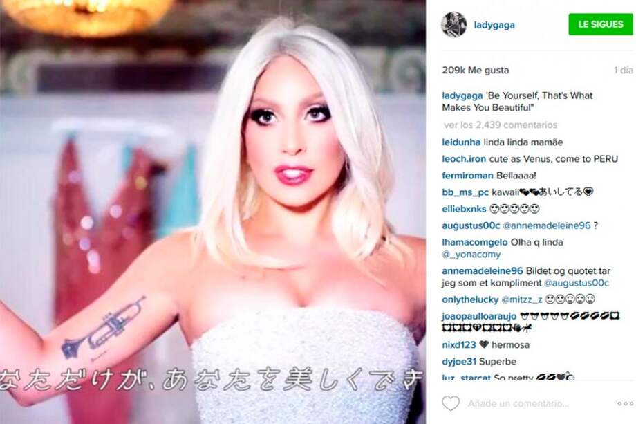 Tomada de Instagram.com/ladygaga