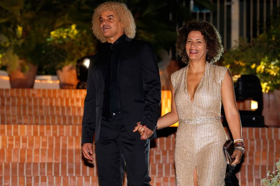 "El Pibe" y su esposa Elvira Redondo.