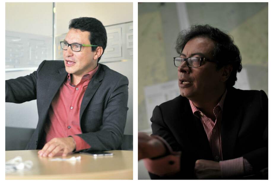 Carlos Caicedo y Gustavo Petro. / Archivo El Espectador